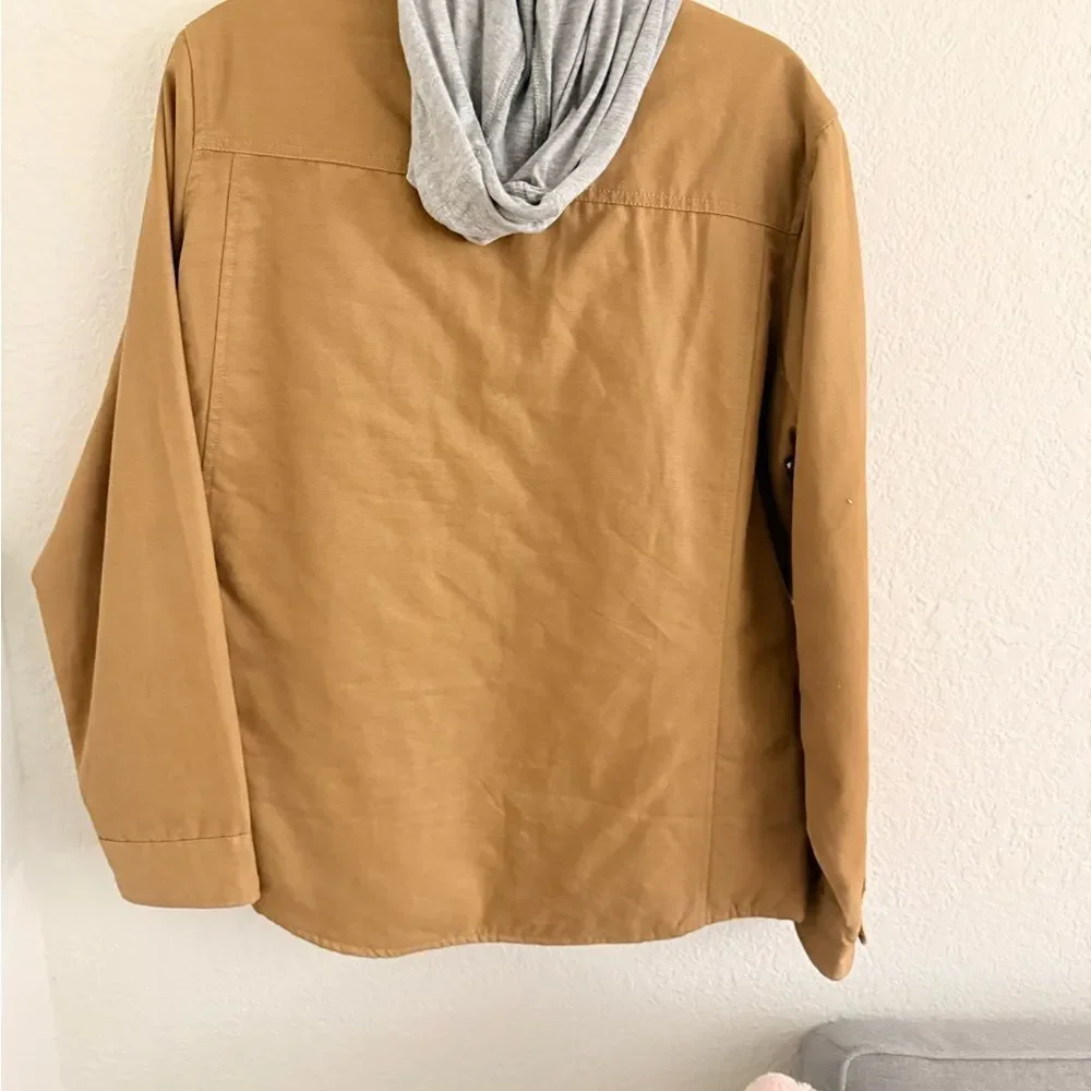 Dickies Brown Jacket with Gray Hood attached